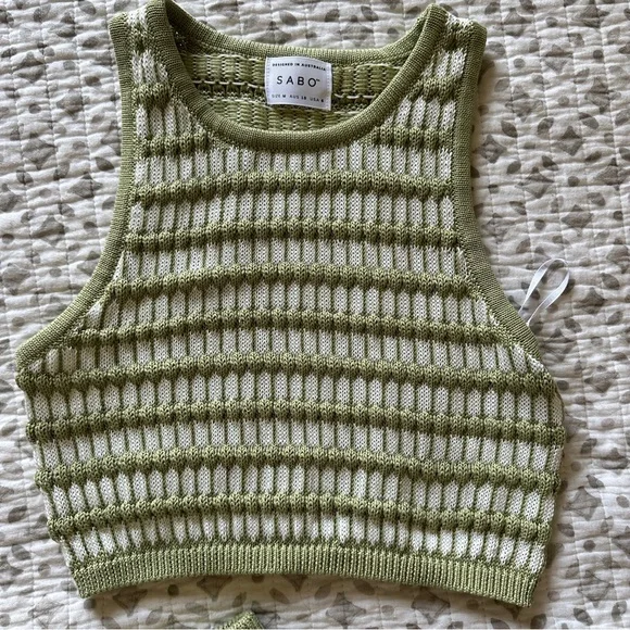 Keyana Knit Crop Tank Top - Picture 3 of 3